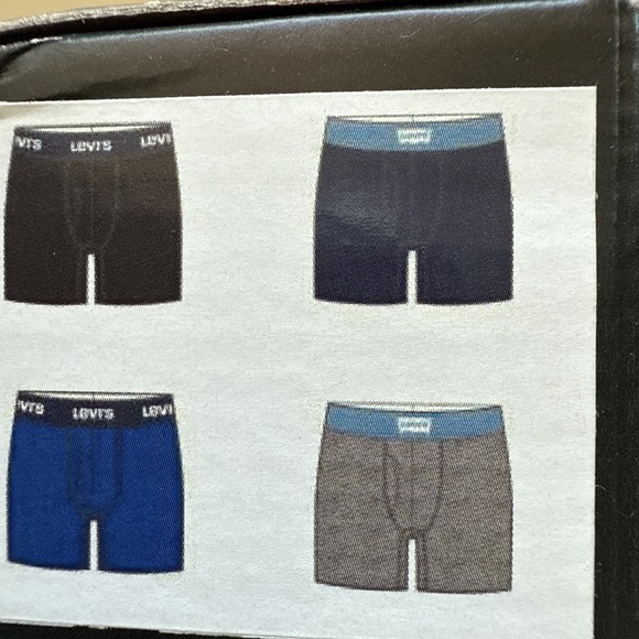 Levi's Boxer Brief Microfiber 4 Pack Contour Pouch Small 28-30 - Picture 4 of 5